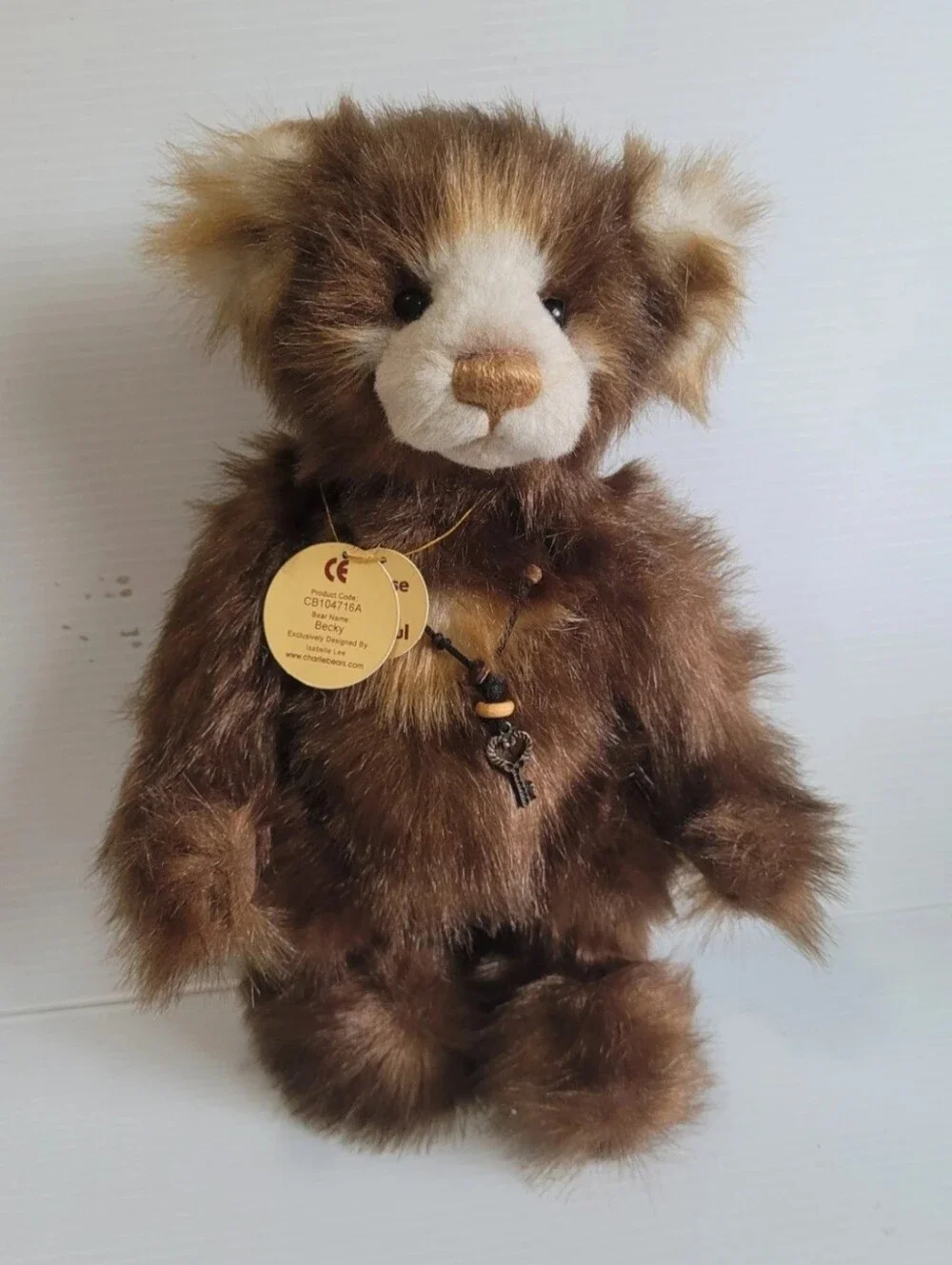 Charlie Bears Becky Teddy Bear -CB 104716A W/ Tags Great Condition.